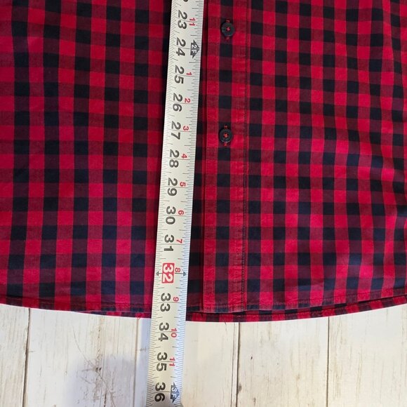 Blue Mountain Red Buffalo Check Shirt Mens XLT Cabin Mountain Lumberjack Cotton - Picture 7 of 8